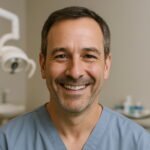 Portrait d’Edward, dentiste satisfait des solutions anti-inondation Wellora installées dans son cabinet